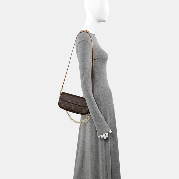IVY Monogram Coated Canvas Brown