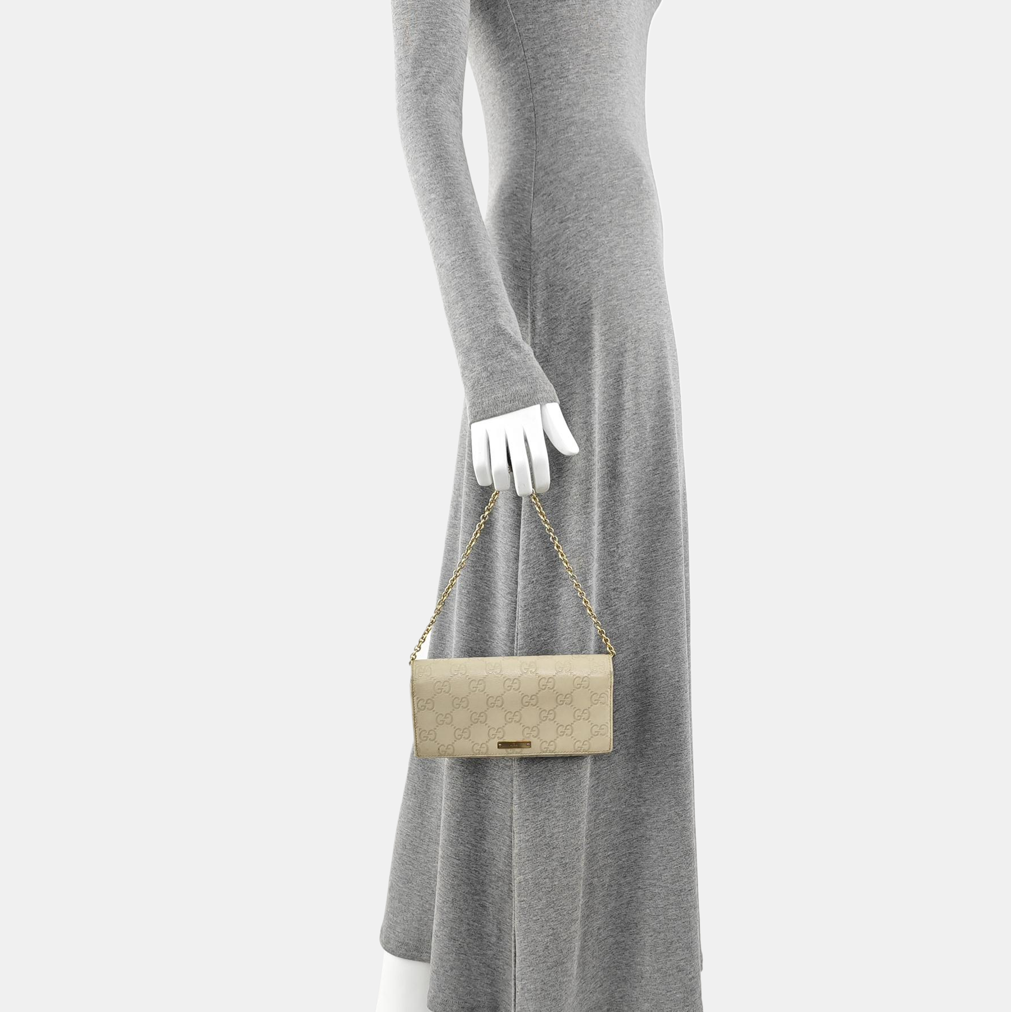 Monogram Calfskin Top Handle Bag Beige