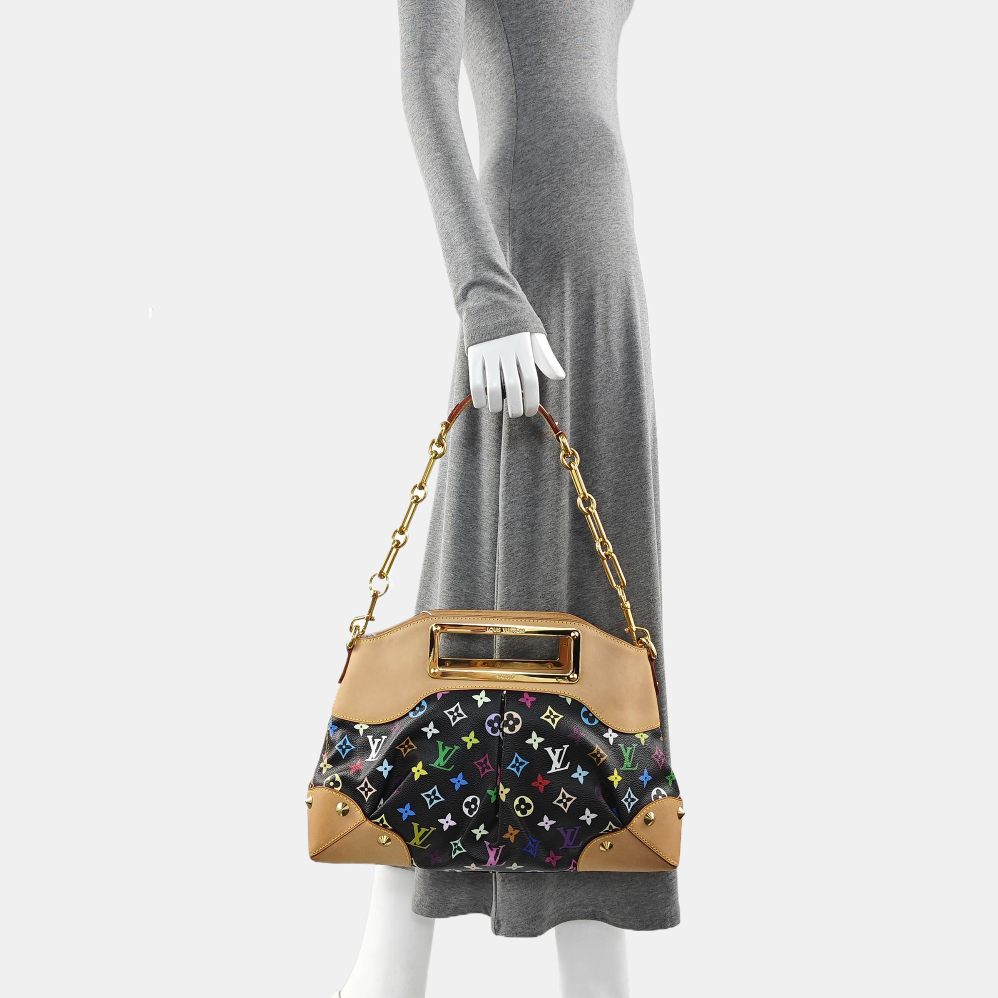 LV × TM JUDY MM Monogram Coated Canvas Black