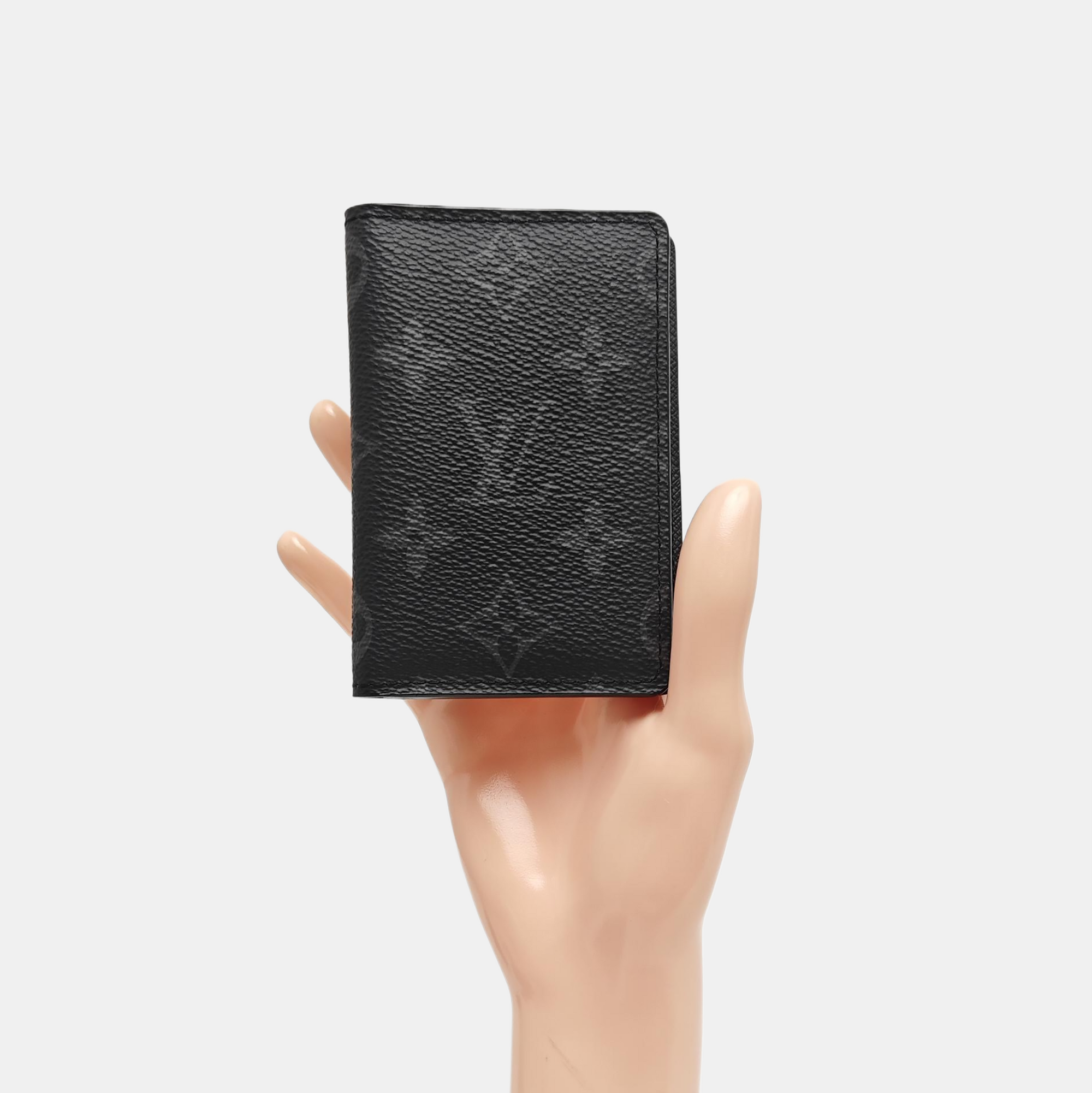 Monogram Coated Canvas Card Holder Mini Black