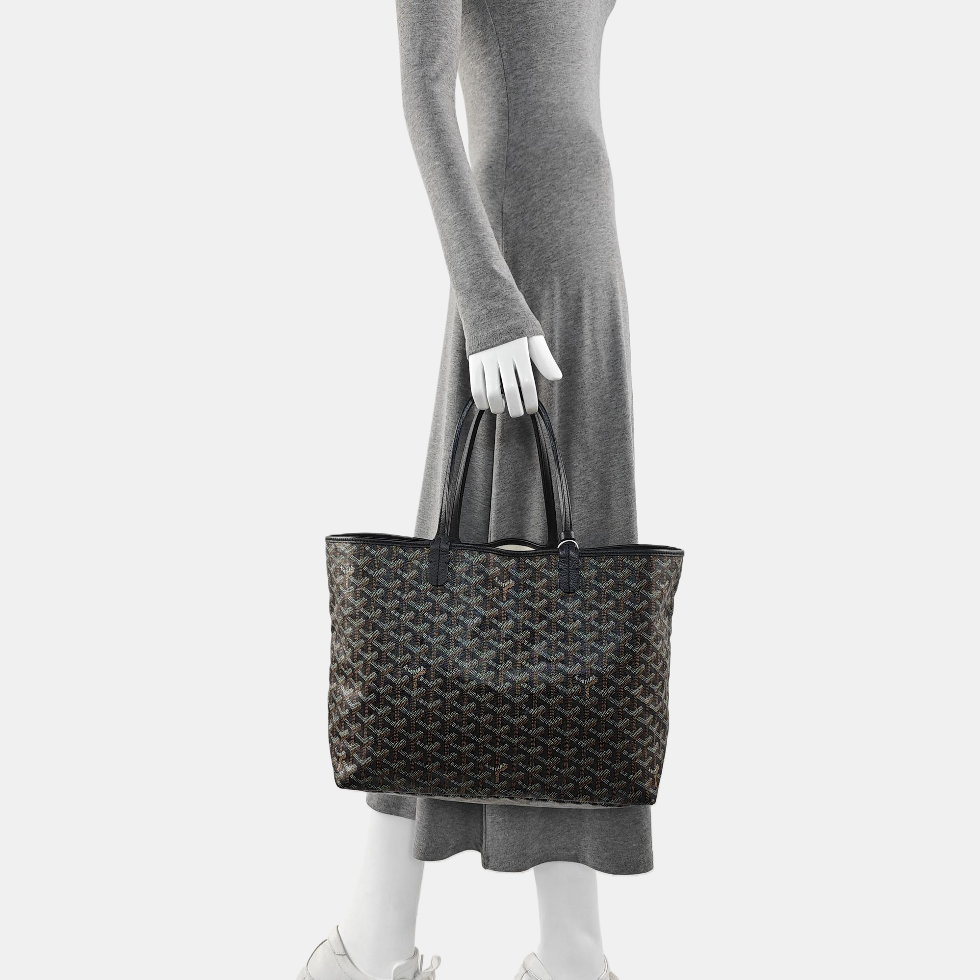 Saint Louis PM Coated Canvas Black