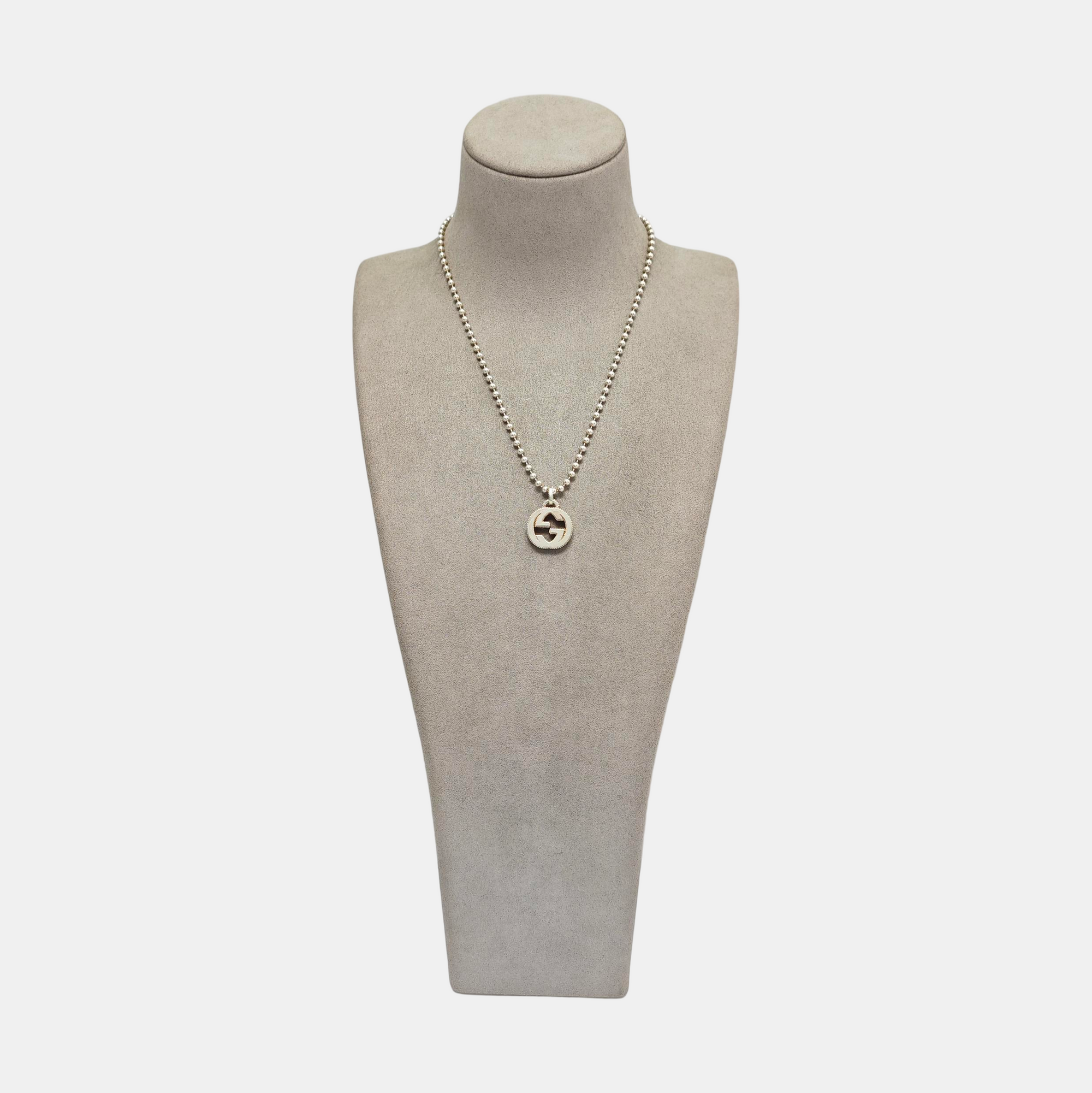 Interlocking G 925 Sterling Silver Necklace