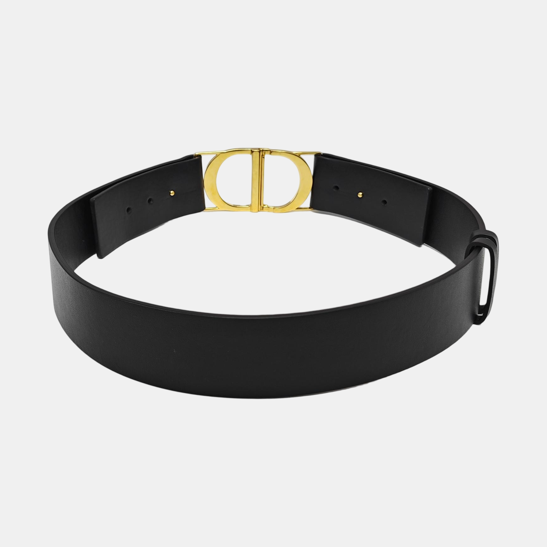 Leather Waist Cincher Black