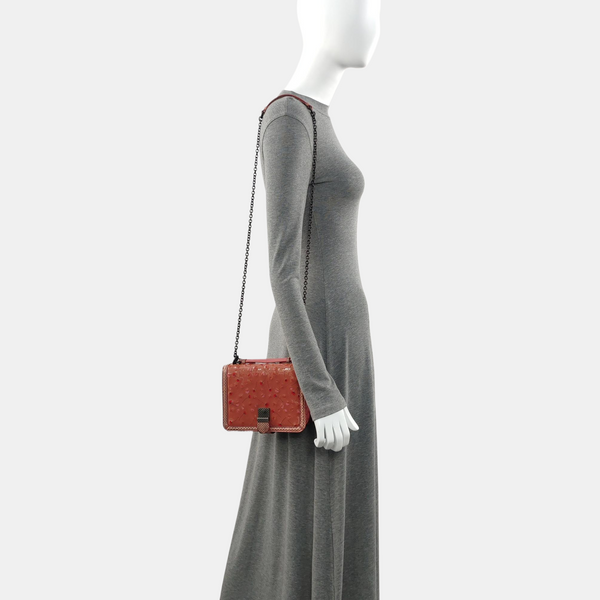 Patent Leather Shoulder Bag Beige