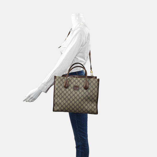 Retro Small Monogram Coated Canvas Brown