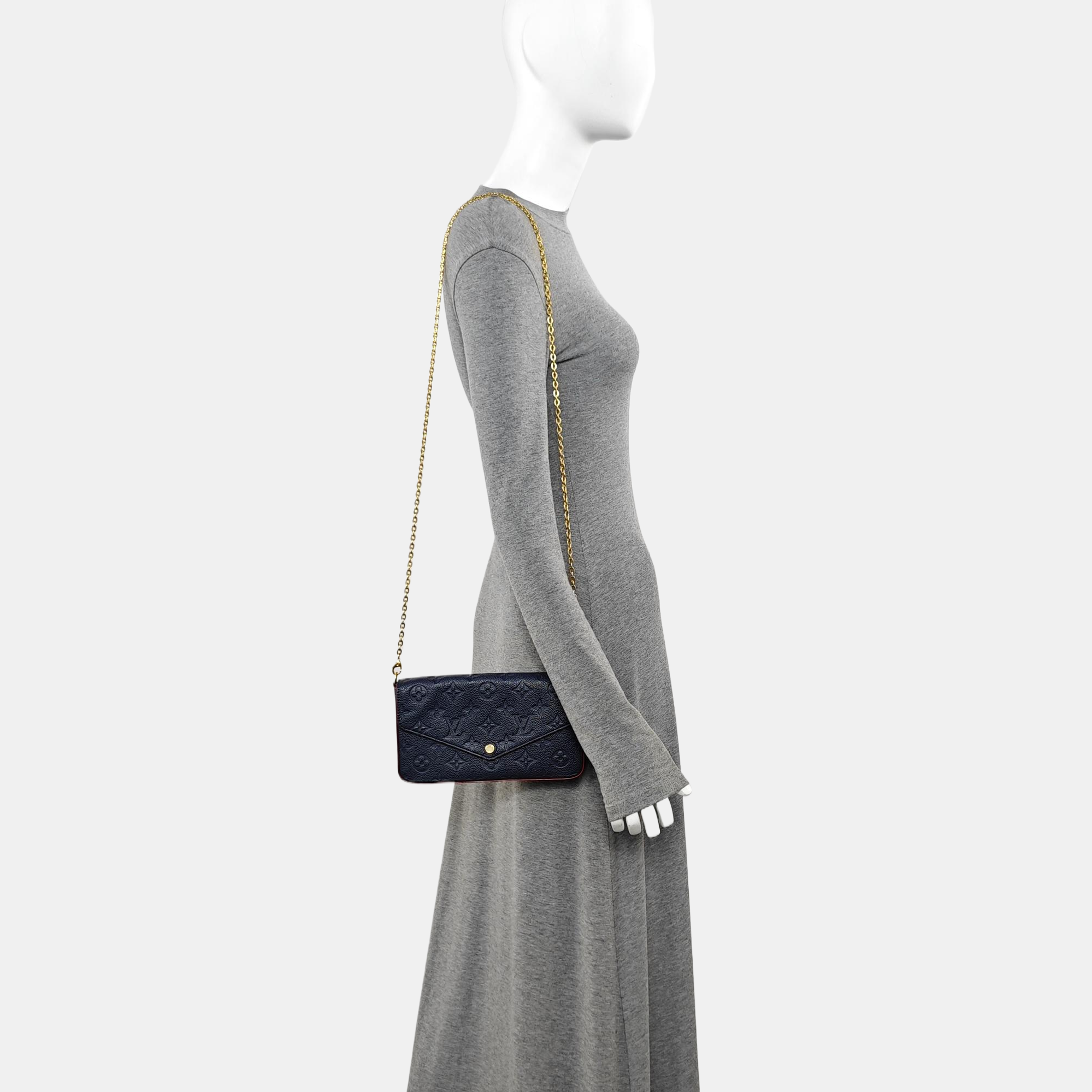 FÉLICIE Monogram Calfskin Blue
