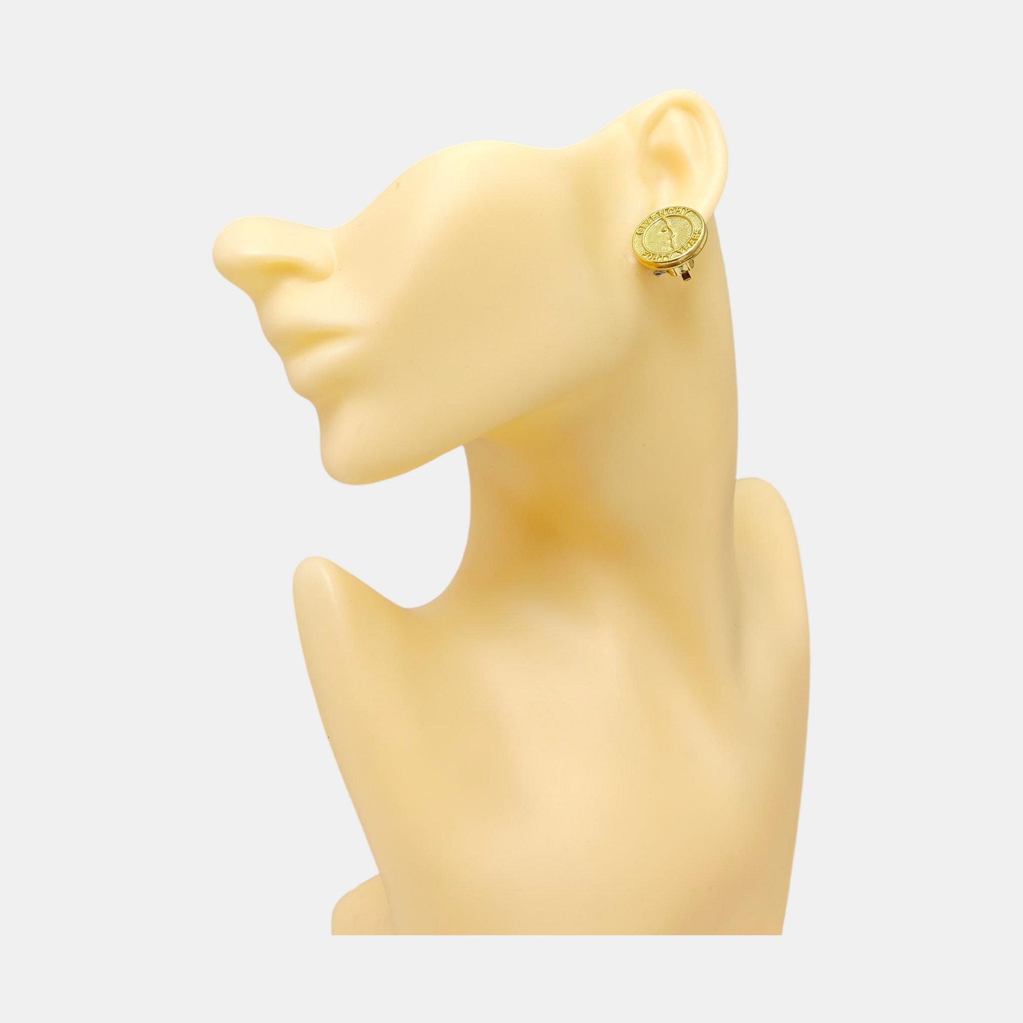 Metal Gold Clip On Earrings