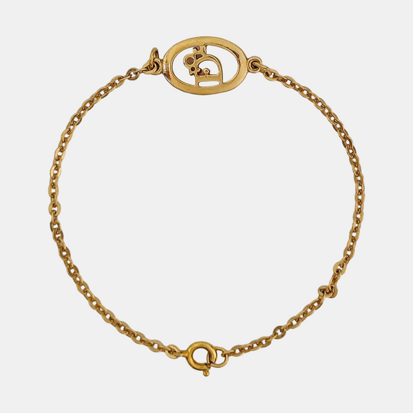 Dior Oblique Metal Gold Bracelet