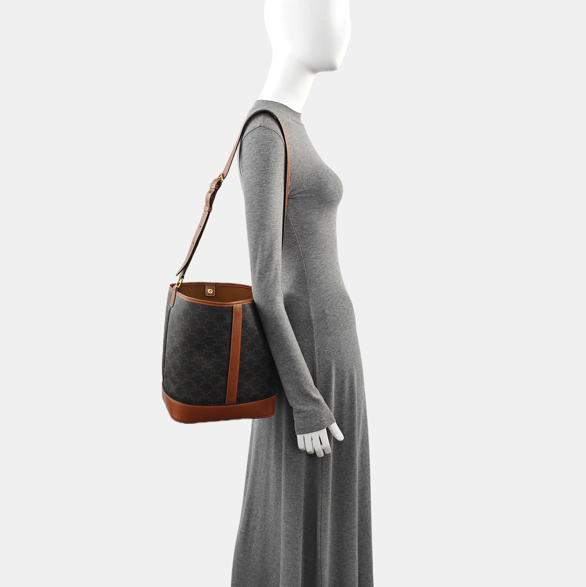 TRIOMPHE CANVAS Medium Coated Canvas Brown