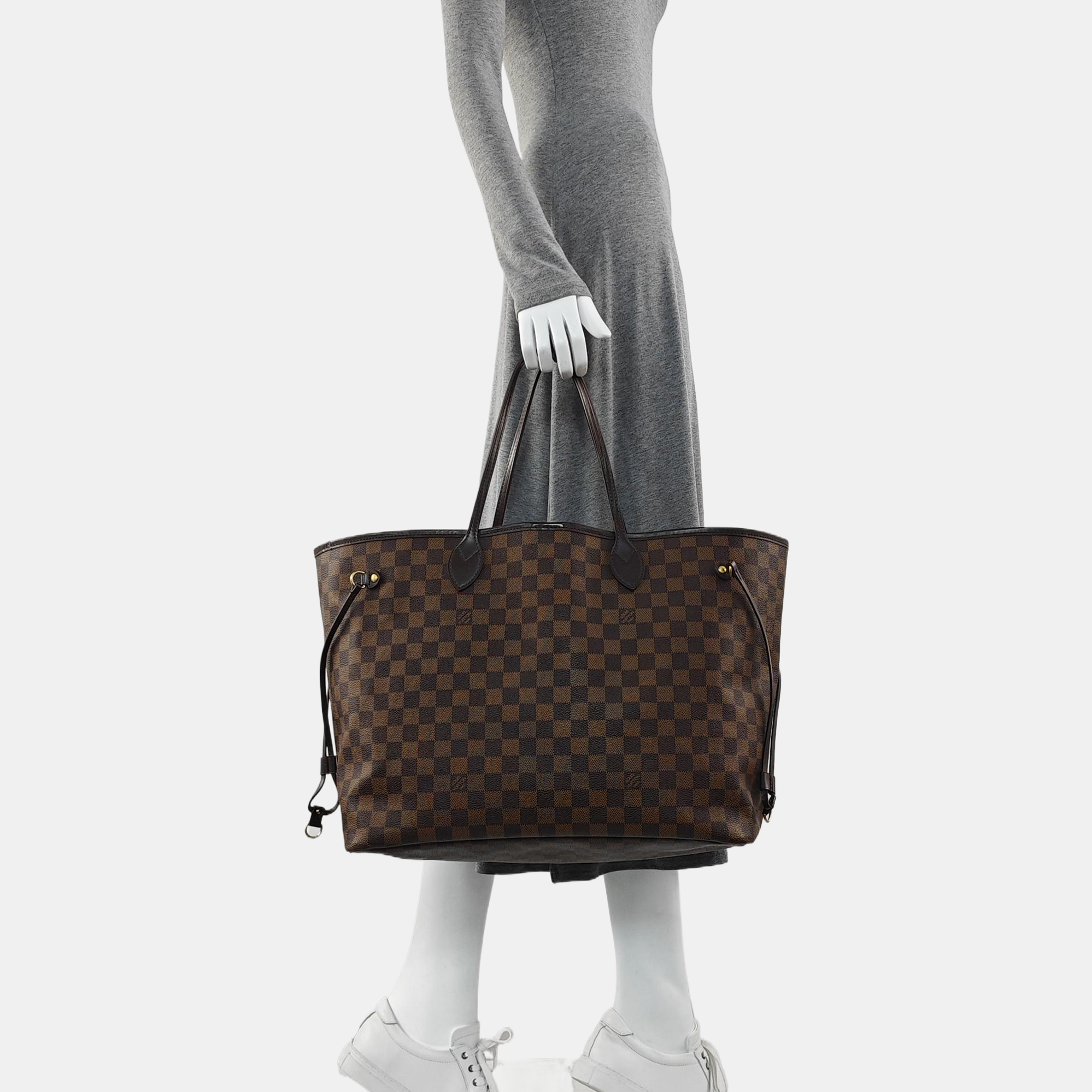 NEVERFULL GM Coated Canvas Brown