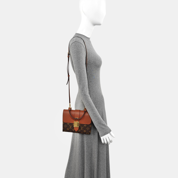 LOCKY BB Monogram Coated Canvas Brown