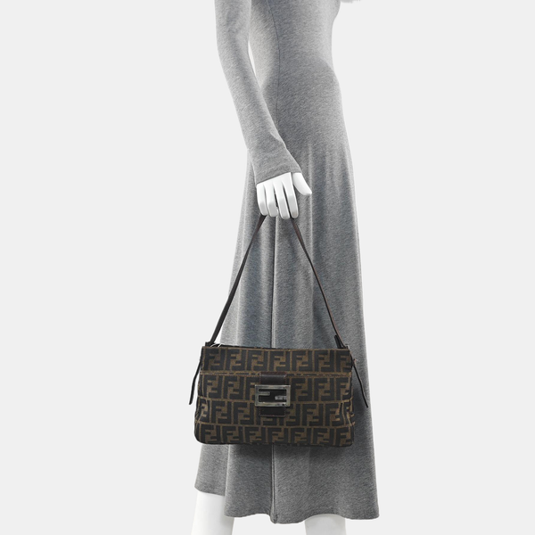 Baguette Medium Canvas Brown