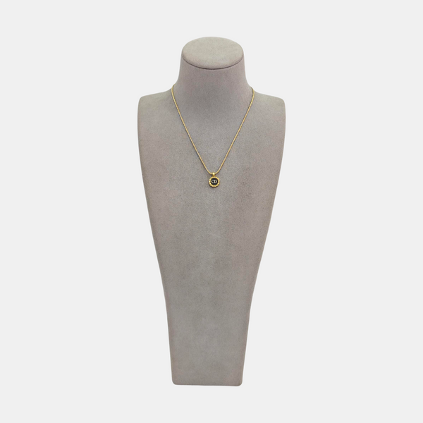 Twist Round Metal Gold Necklace