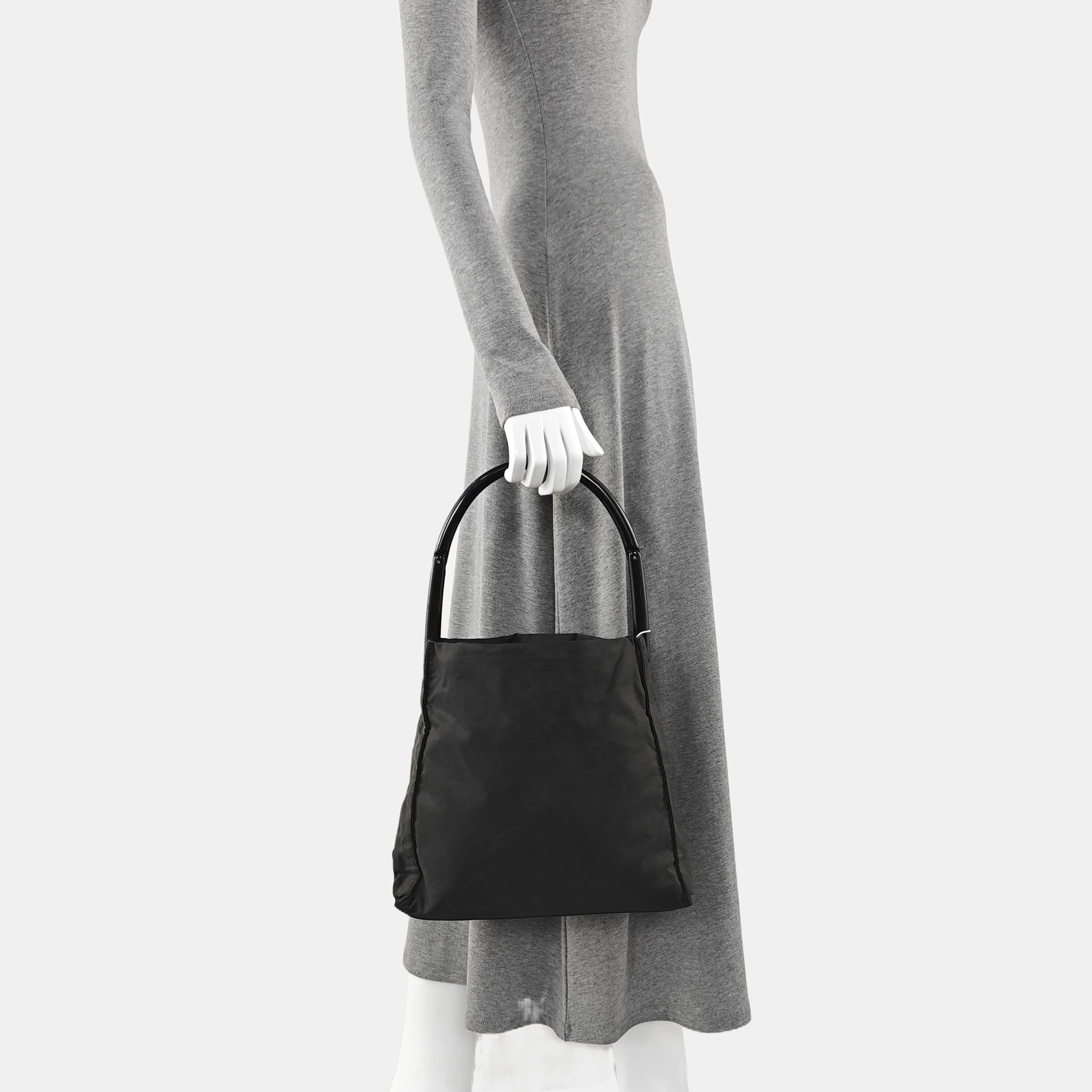 Nylon Tote Bag Black