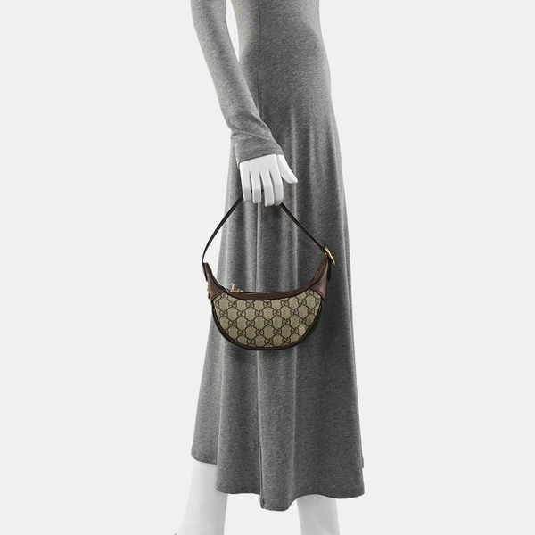 Ophidia Mini Monogram Coated Canvas Beige