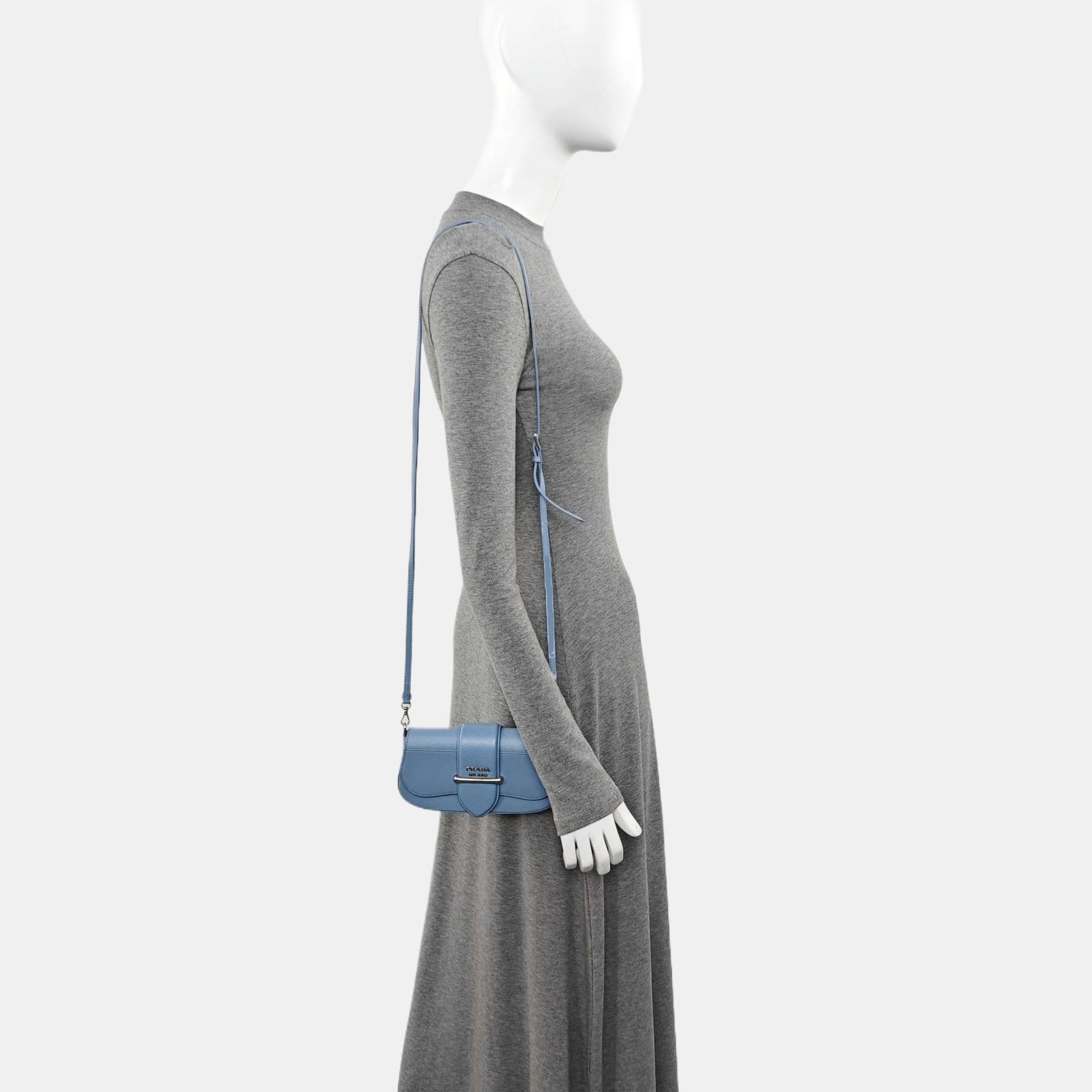 Sidonie Mini Saffiano Calfskin Blue