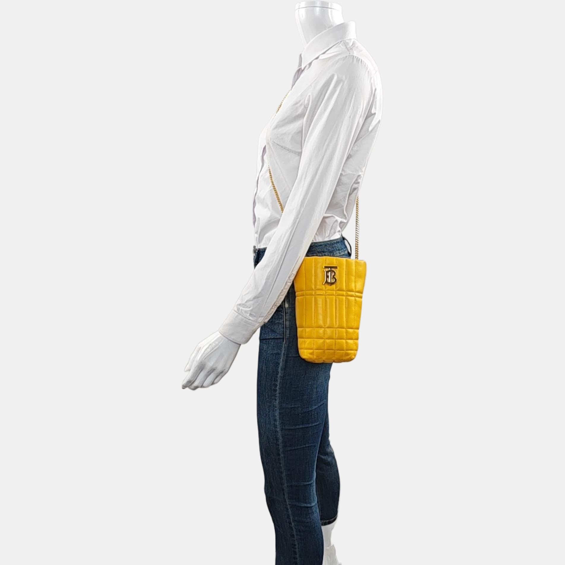 Lola Extra Small Quilted Lambskin Yellow