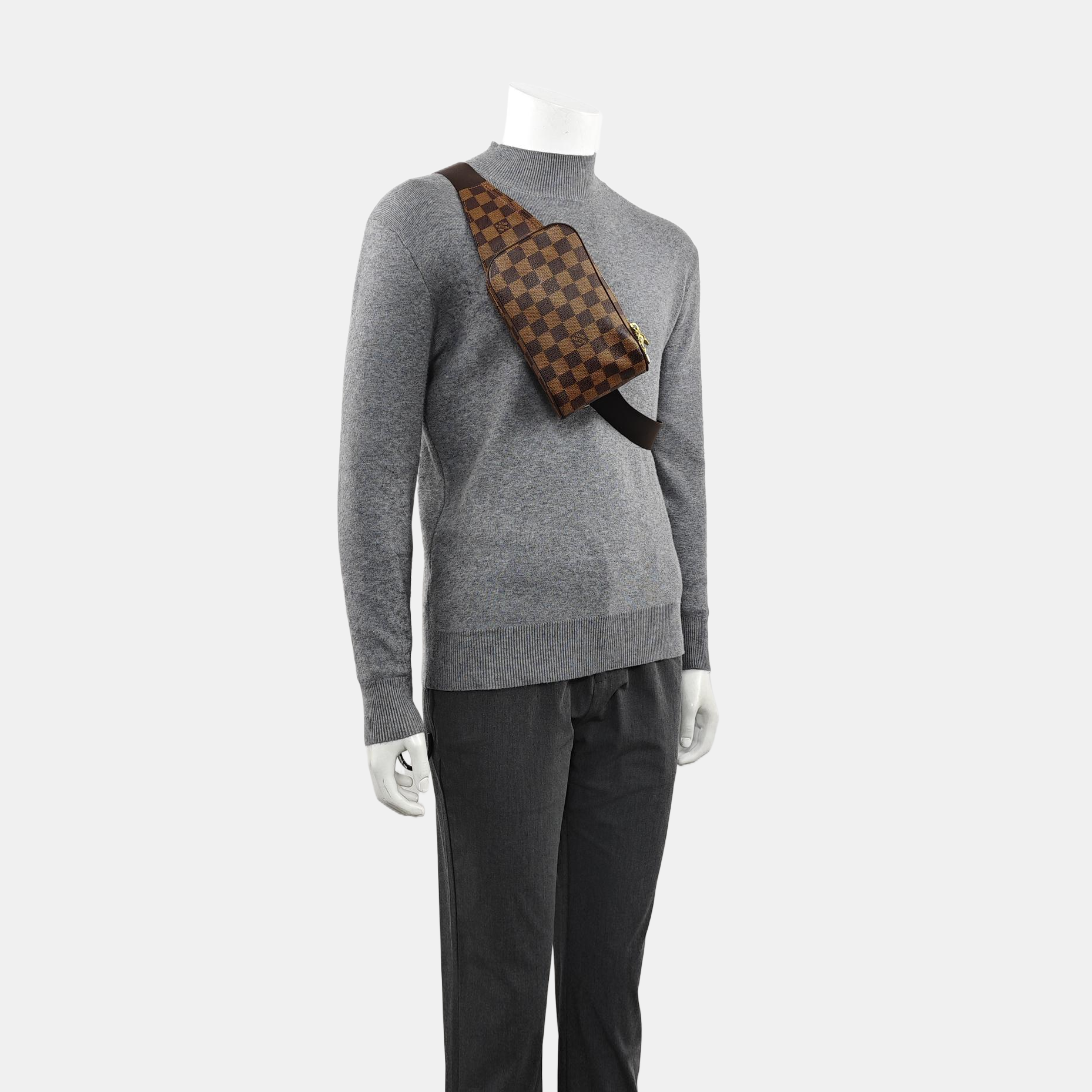 GÉRONIMOS Damier Ebene Coated Canvas Brown