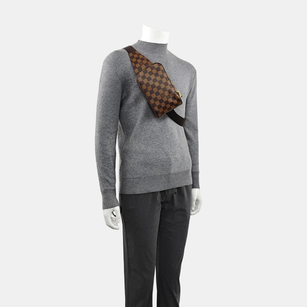 GÉRONIMOS Damier Ebene Coated Canvas Brown