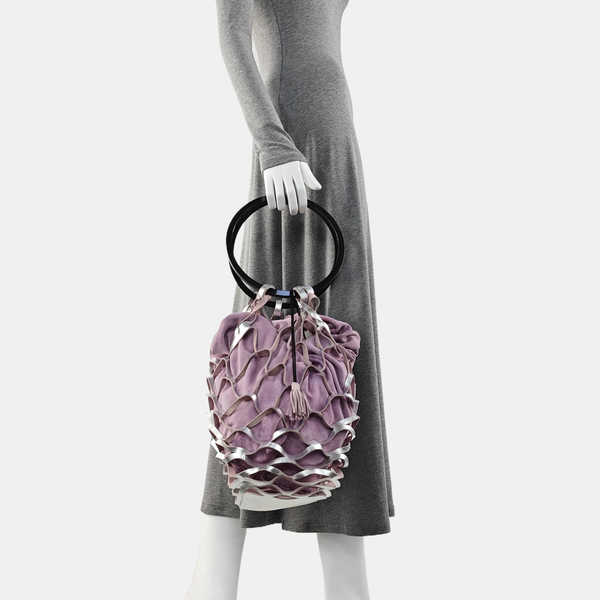 Special Material Shoulder Bag Purple