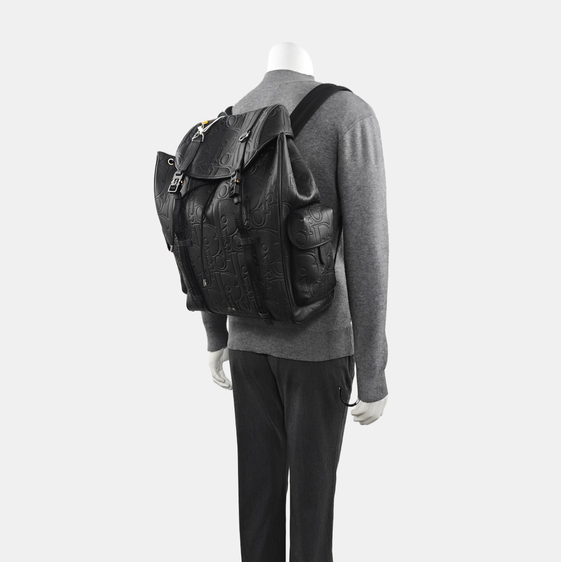 Hit The Road Oblique Calfskin Black