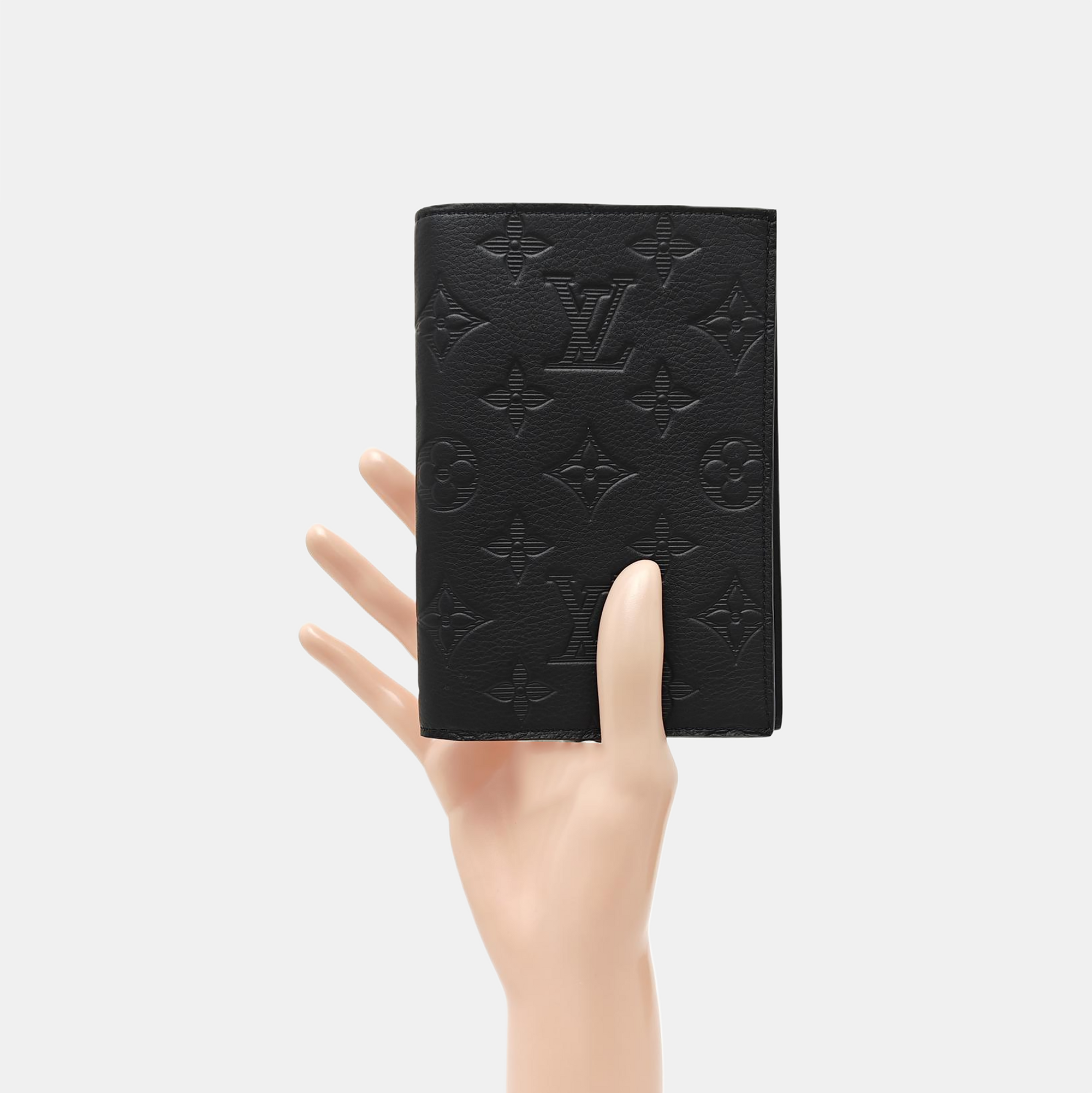 SLENDER Monogram Calfskin Black Wallet