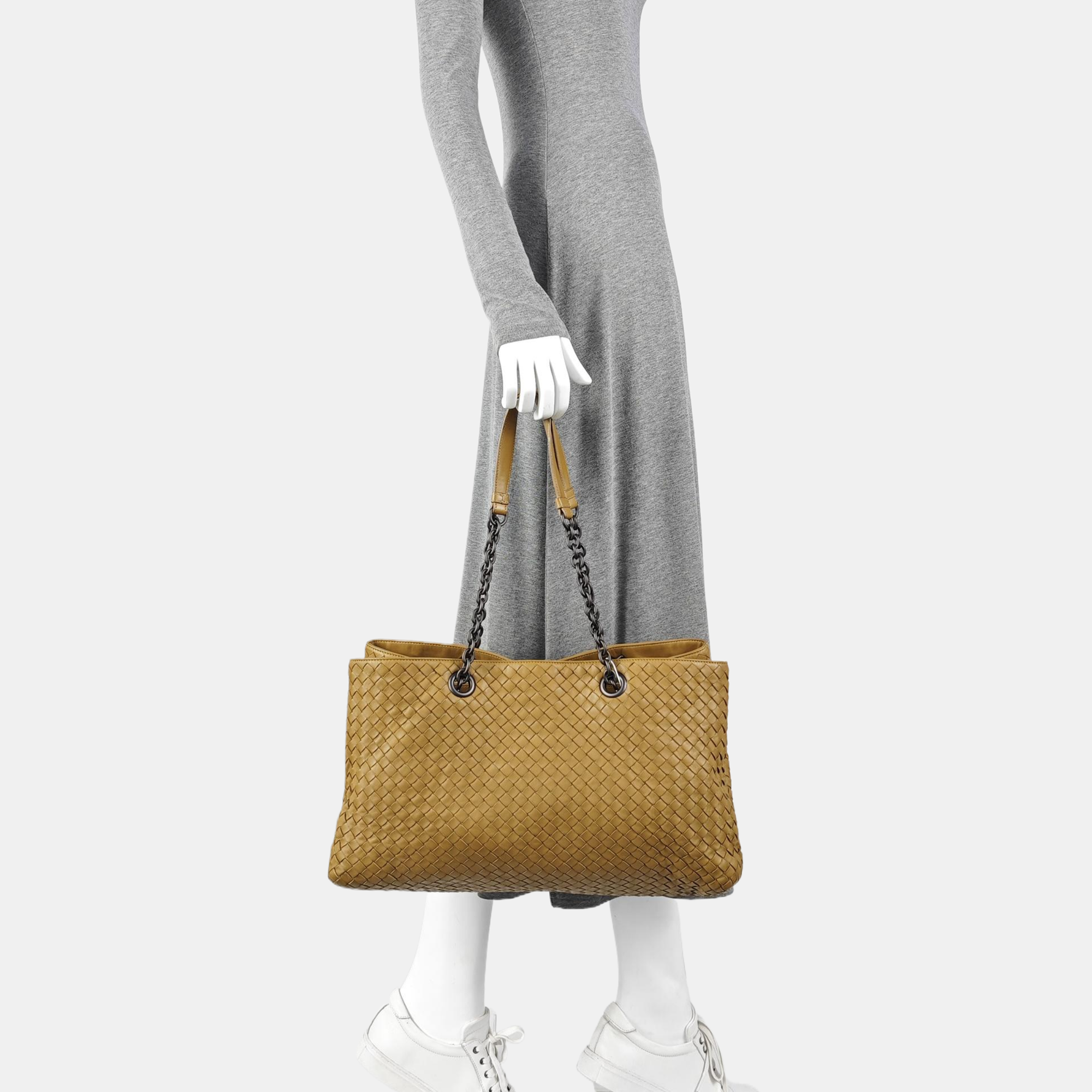 Lambskin Tote Bag Brown