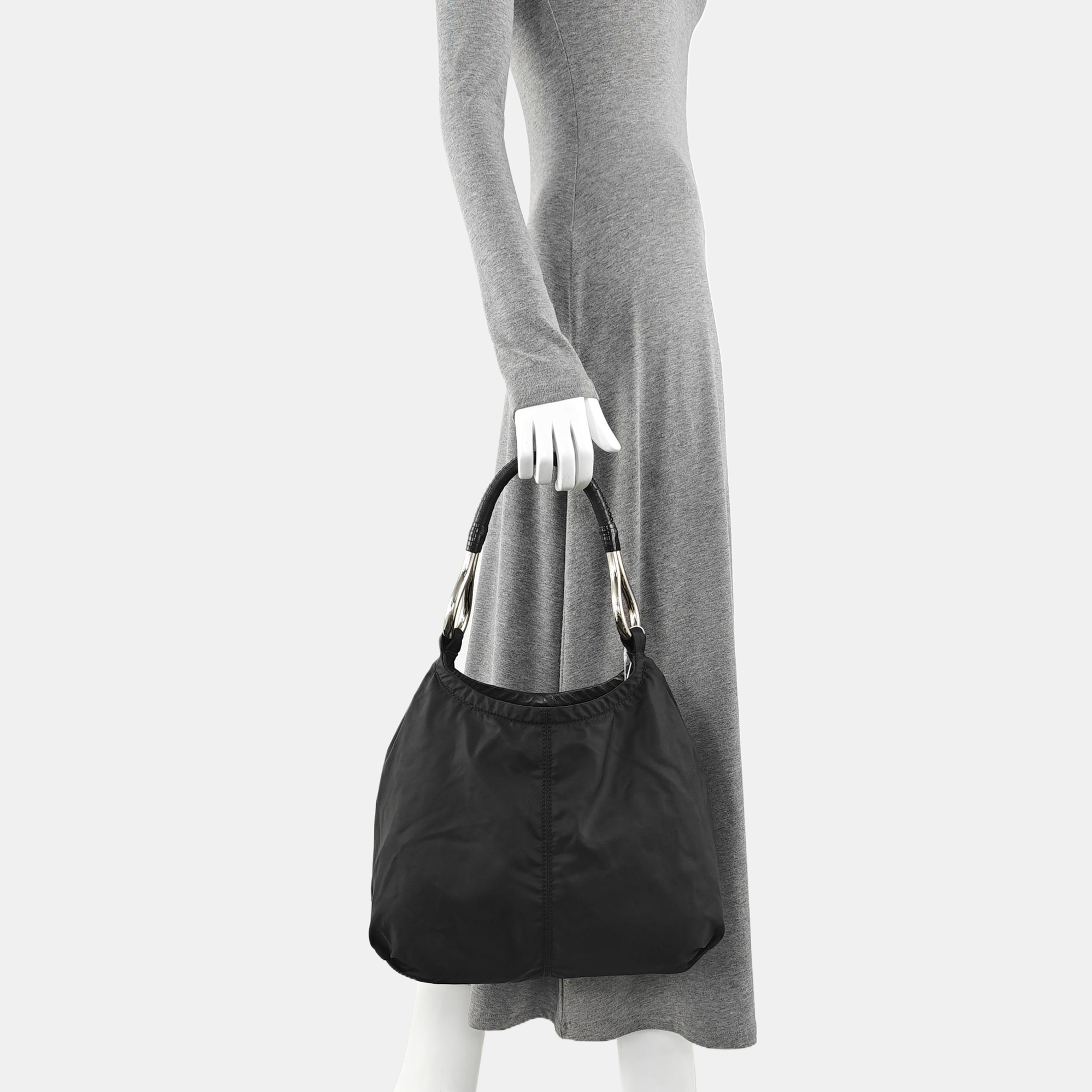 Nylon Tote Bag Black