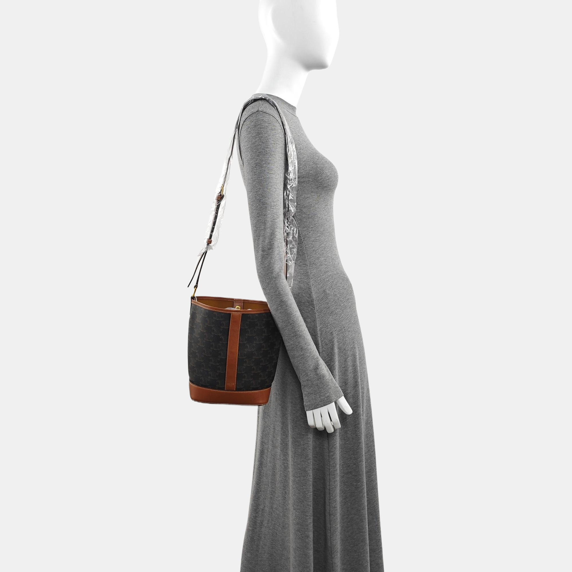 TRIOMPHE CANVAS Small Coated Canvas Brown