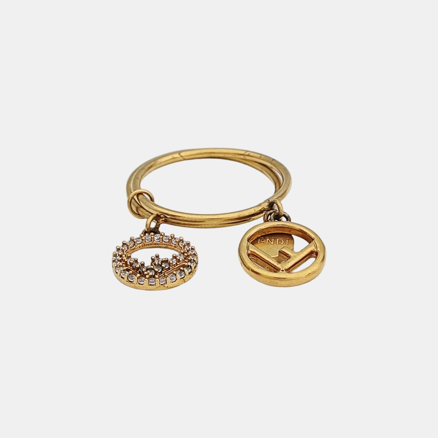F Is Metal Gold Ring EU 56