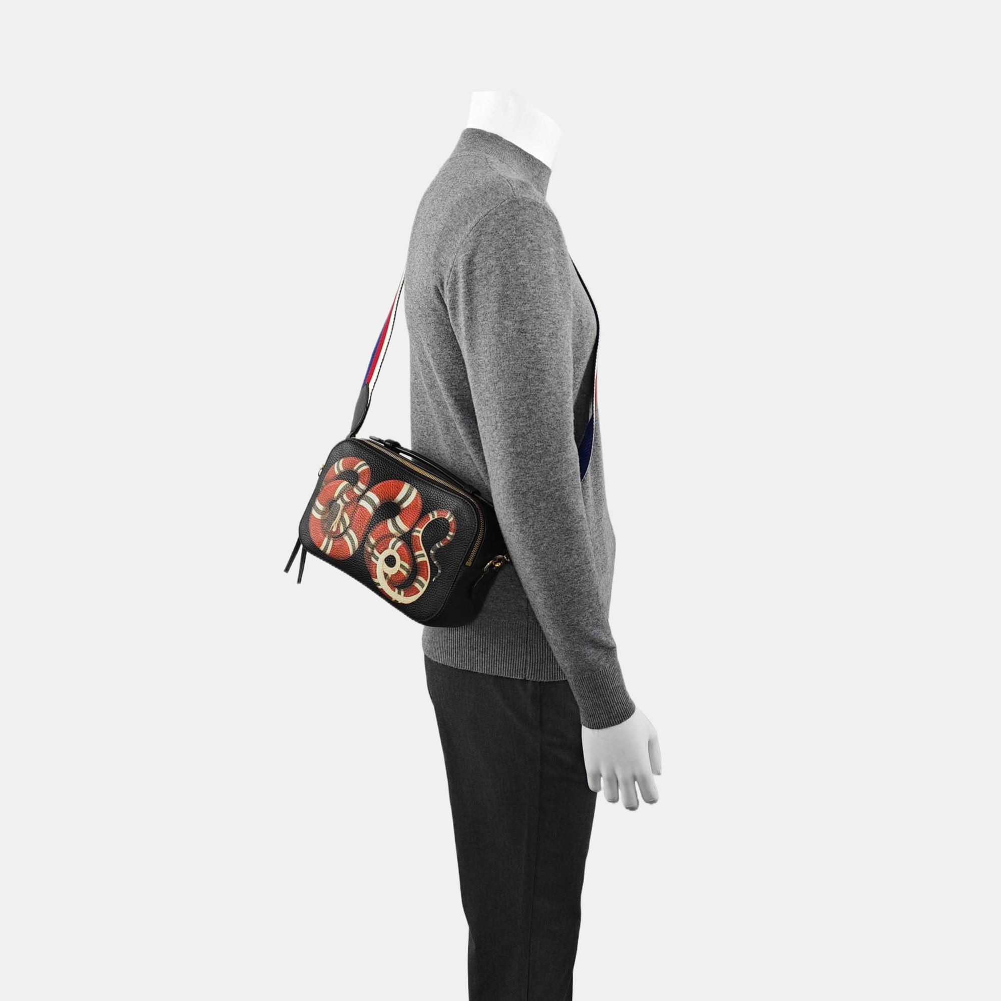 Calfskin Shoulder Bag Black