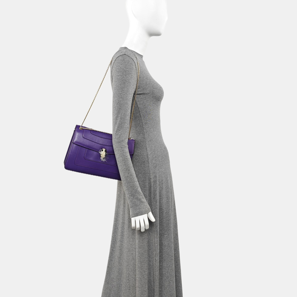 SERPENTI FOREVER Medium Calfskin Purple
