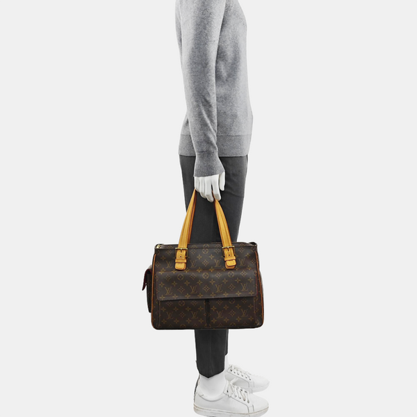 MULTIPLE Monogram Coated Canvas Brown