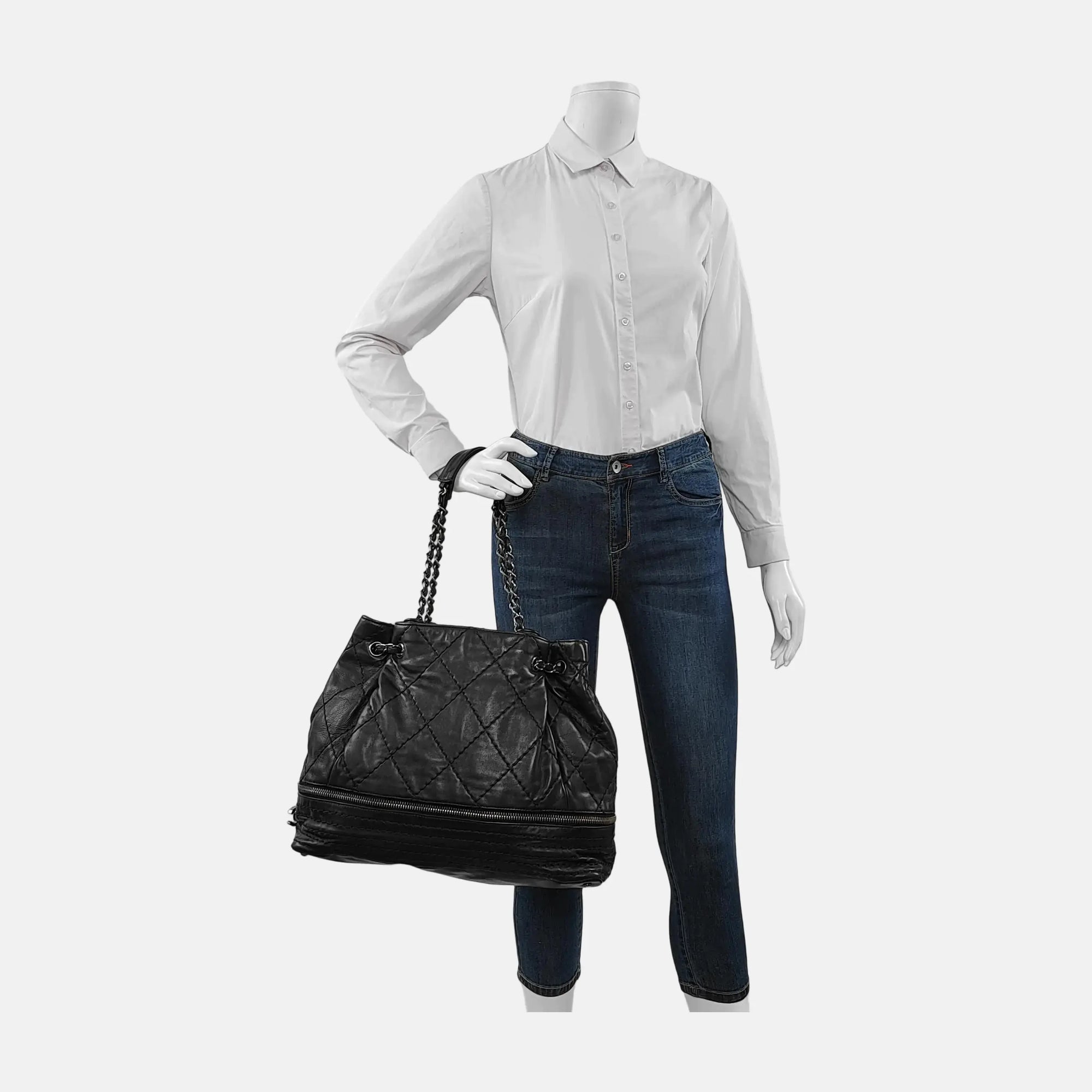 Quilted Calfskin Black