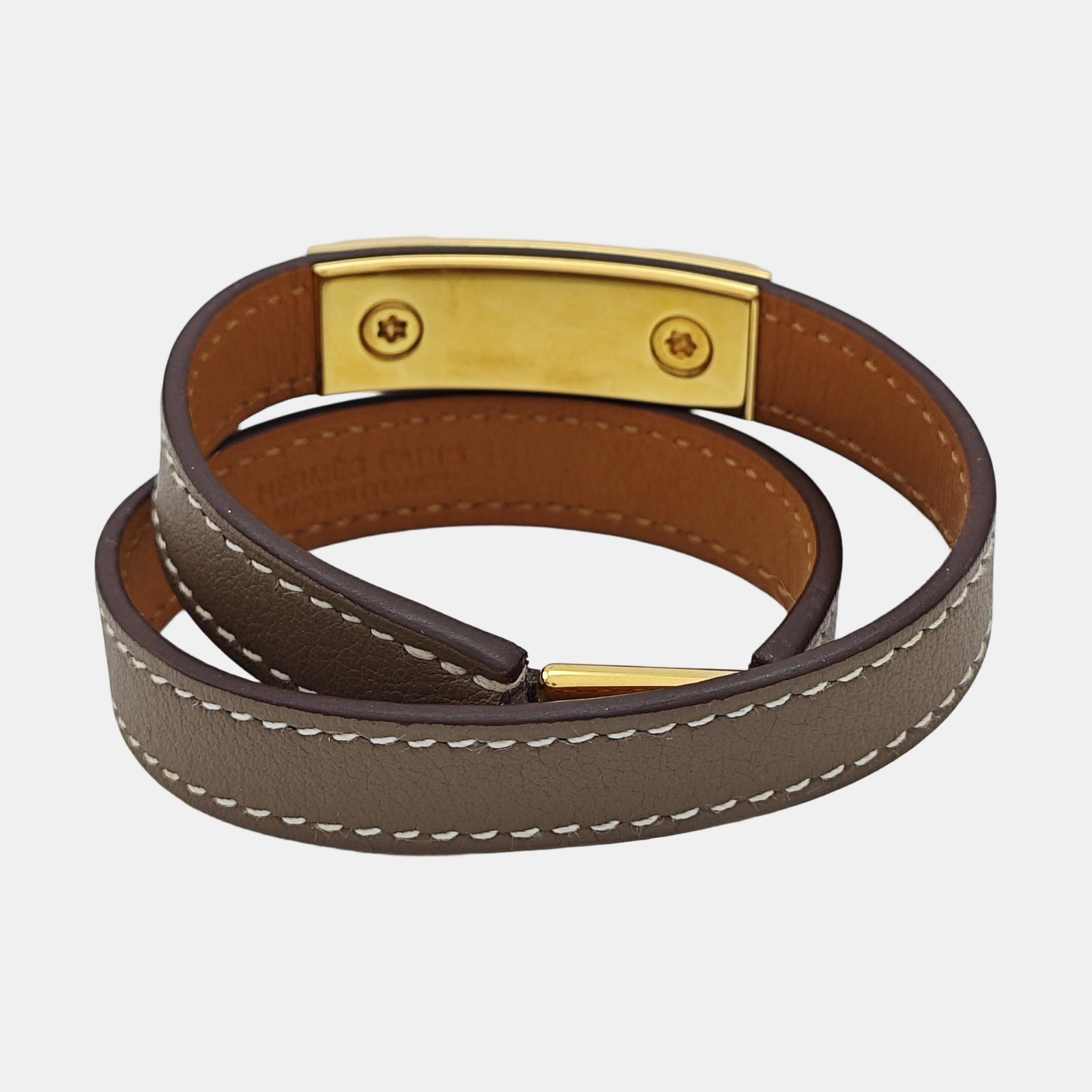 Rivale Leather Beige Bracelet