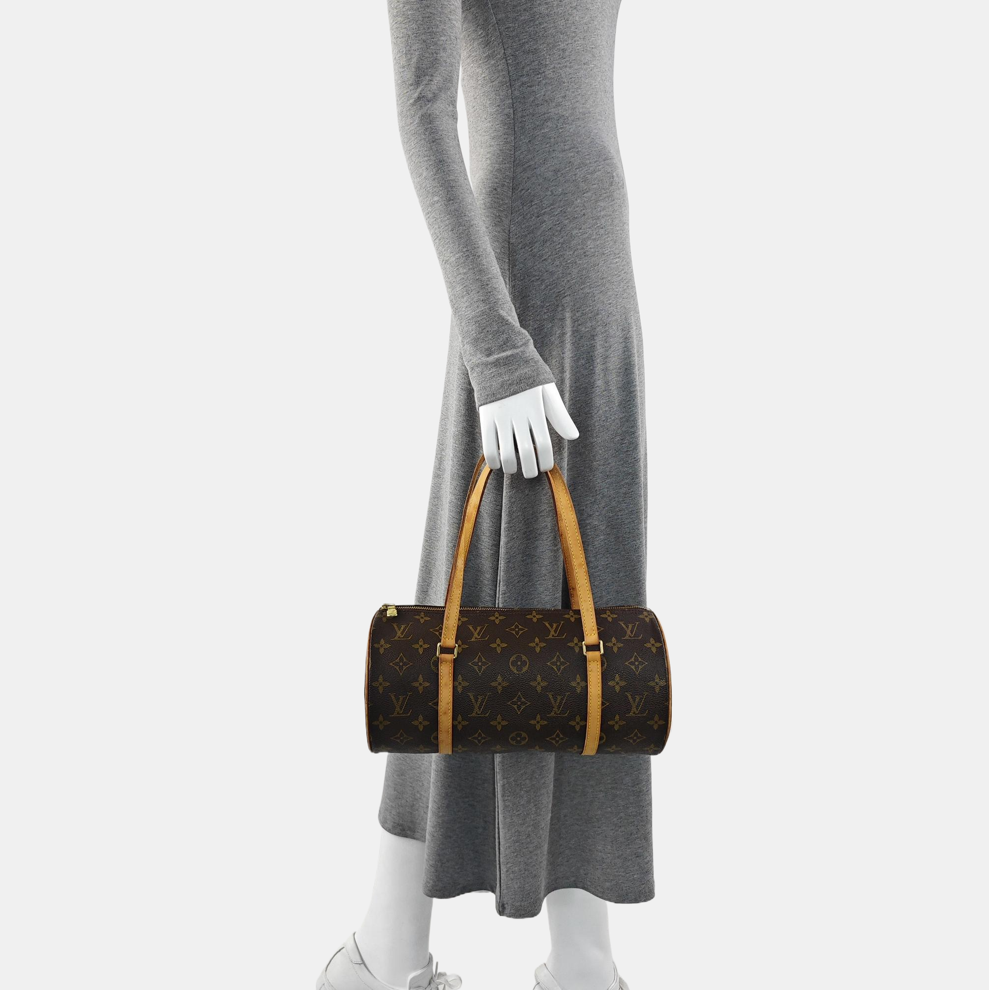 PAPILLON 30 Monogram Coated Canvas Brown
