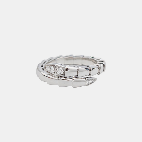 SERPENTI 18k White Gold Silver Ring EU 60