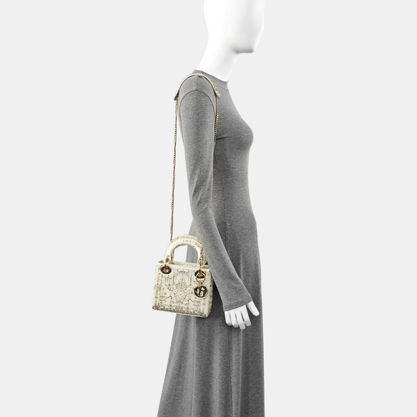 Lady Dior Mini Calfskin White