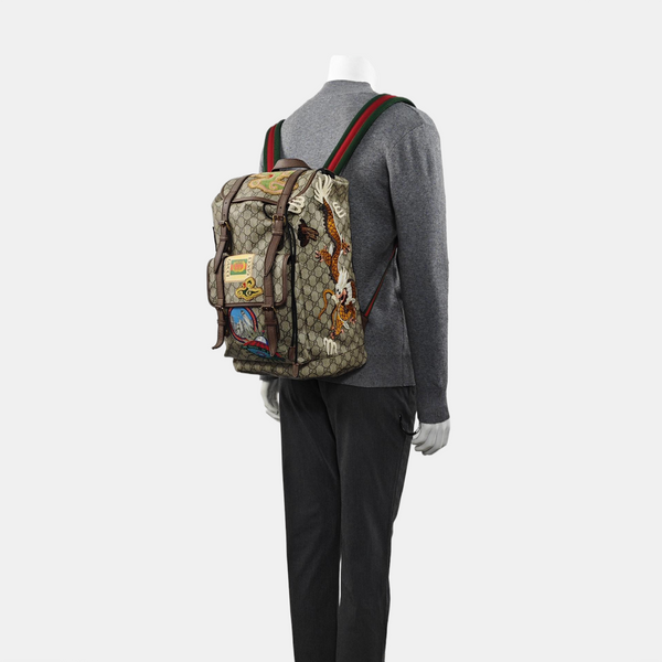 Courrier Monogram Coated Canvas Beige