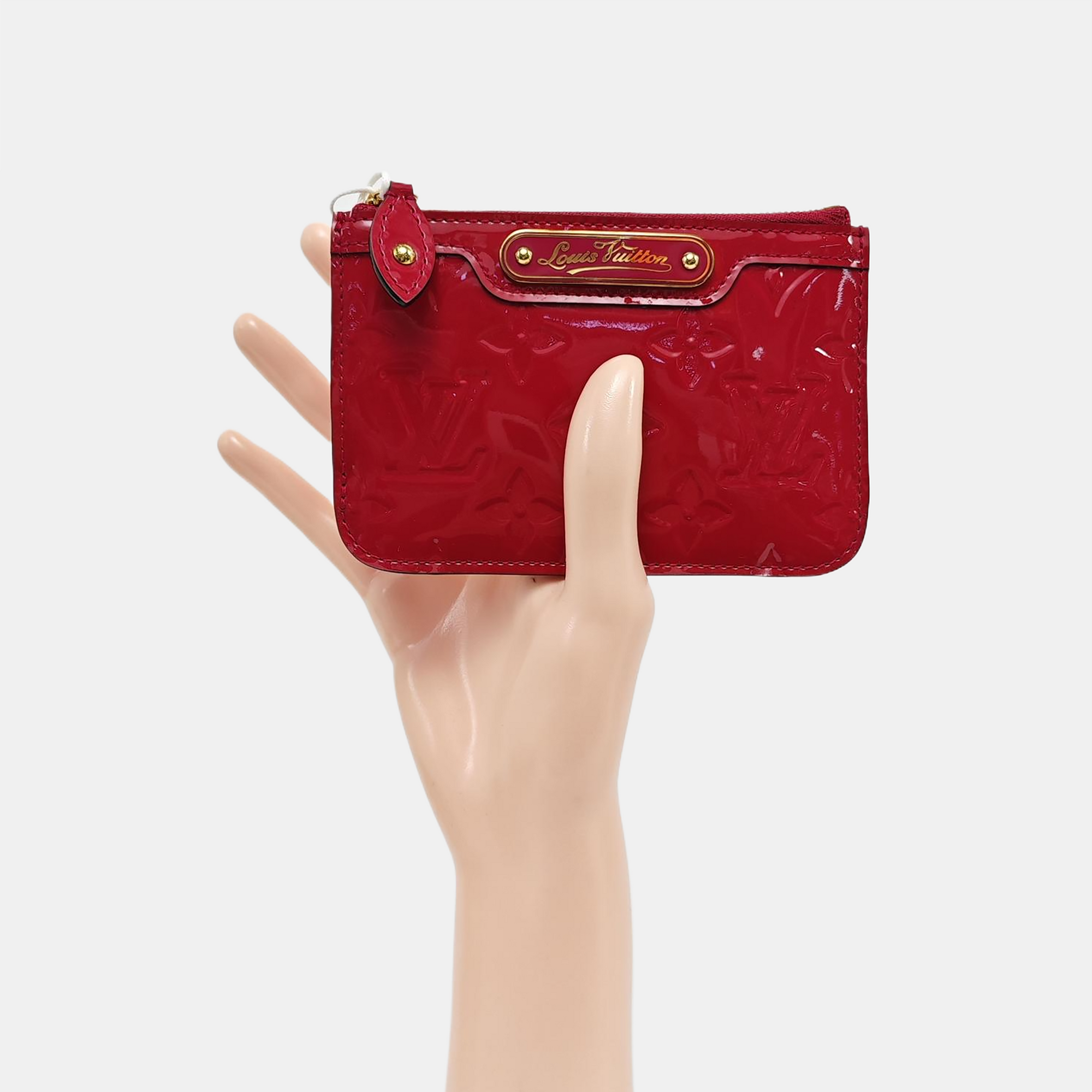 Patent Leather Coin Purse Red