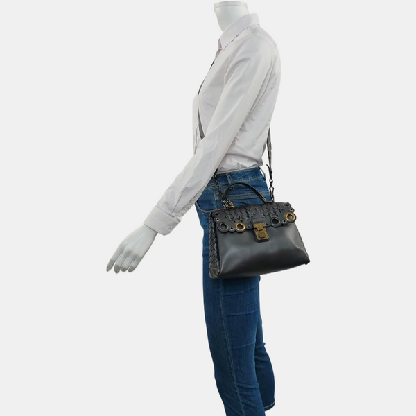 Piazza Small Lambskin Gray