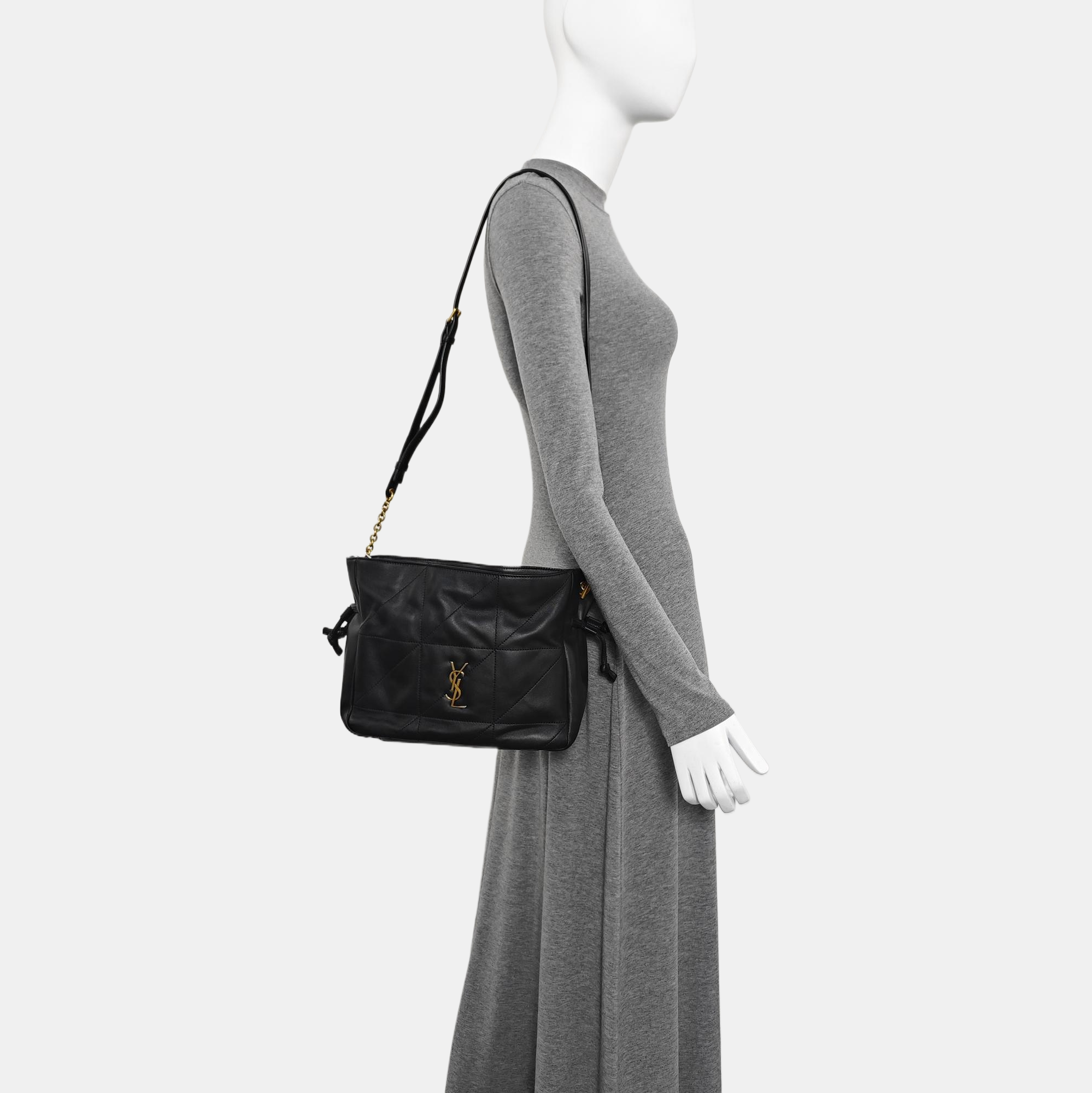 JAMIE Quilted Lambskin Black
