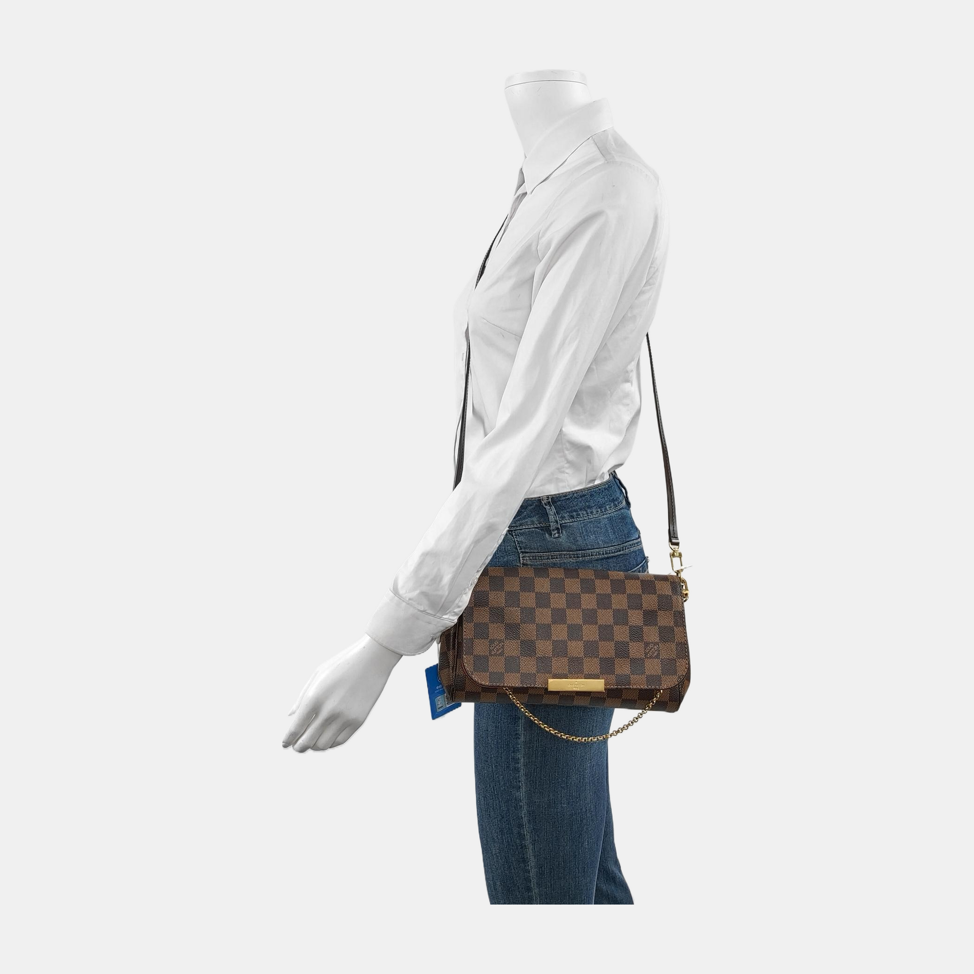 FAVORITE PM Damier Ebene Coated Canvas Brown