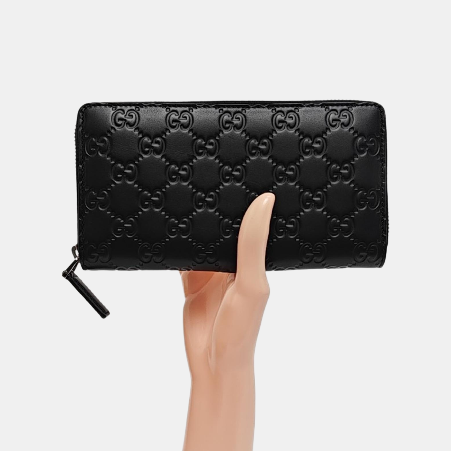 Signature Monogram Calfskin Black Wallet
