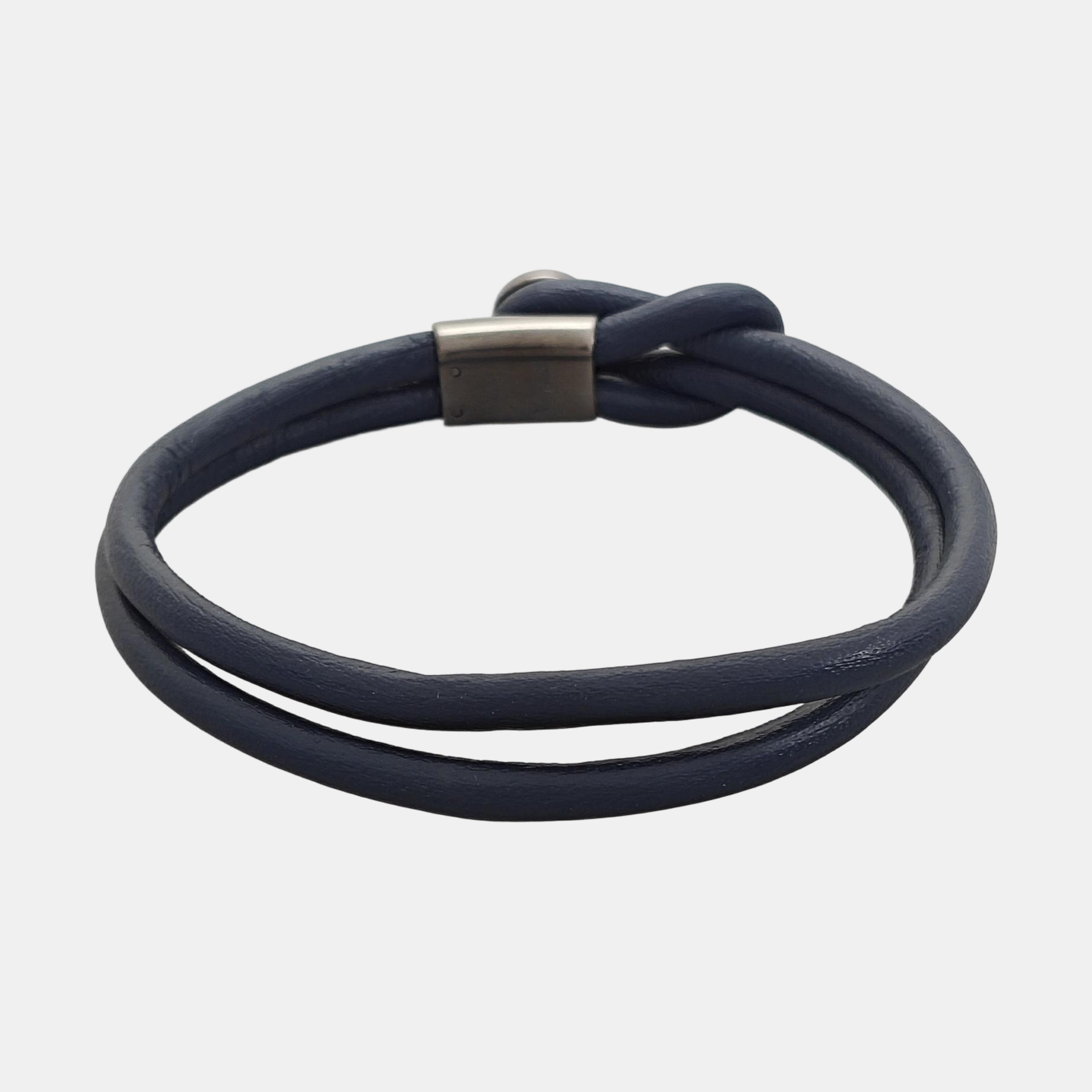 Leather Blue Bangle