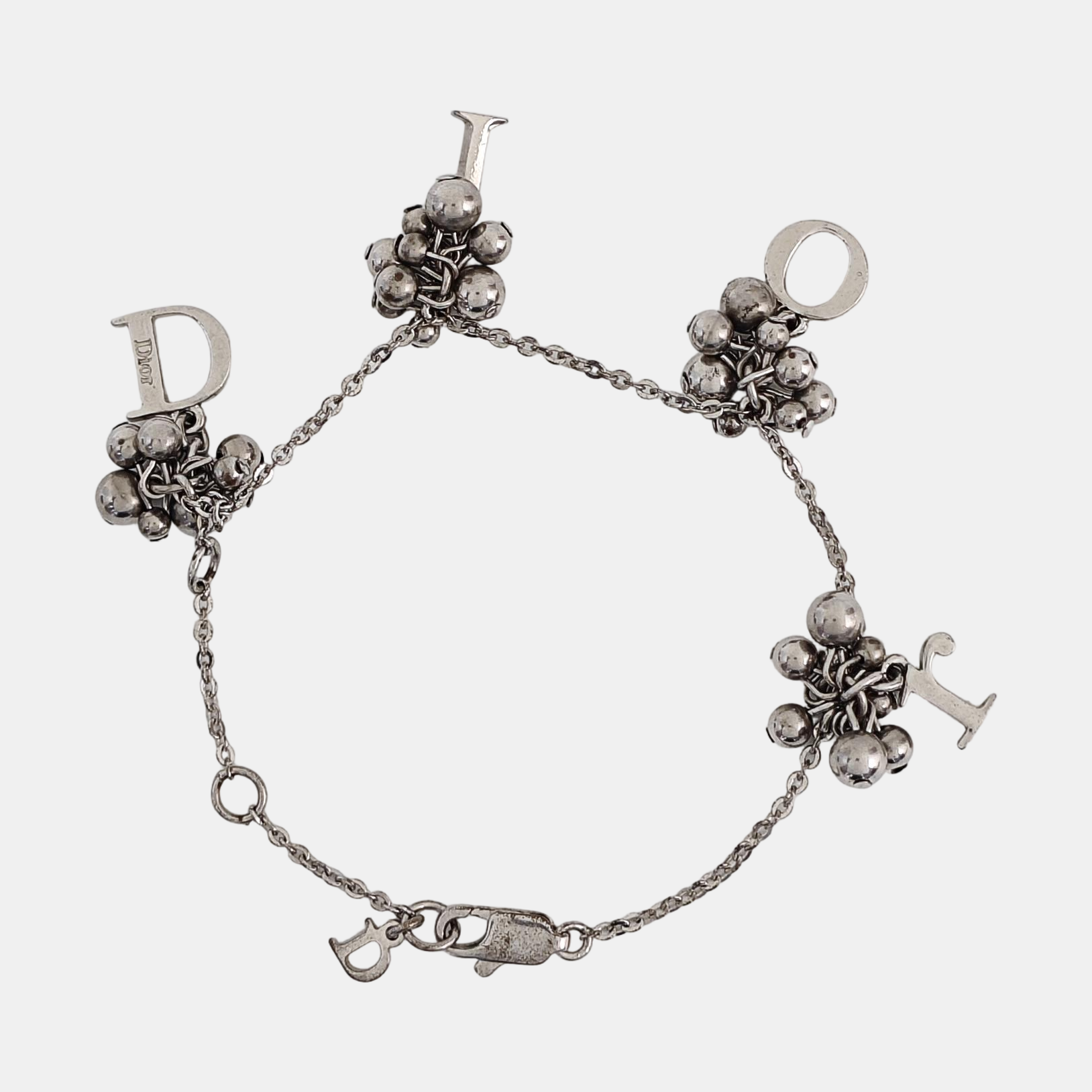 Dior Oblique Metal Silver Bracelet