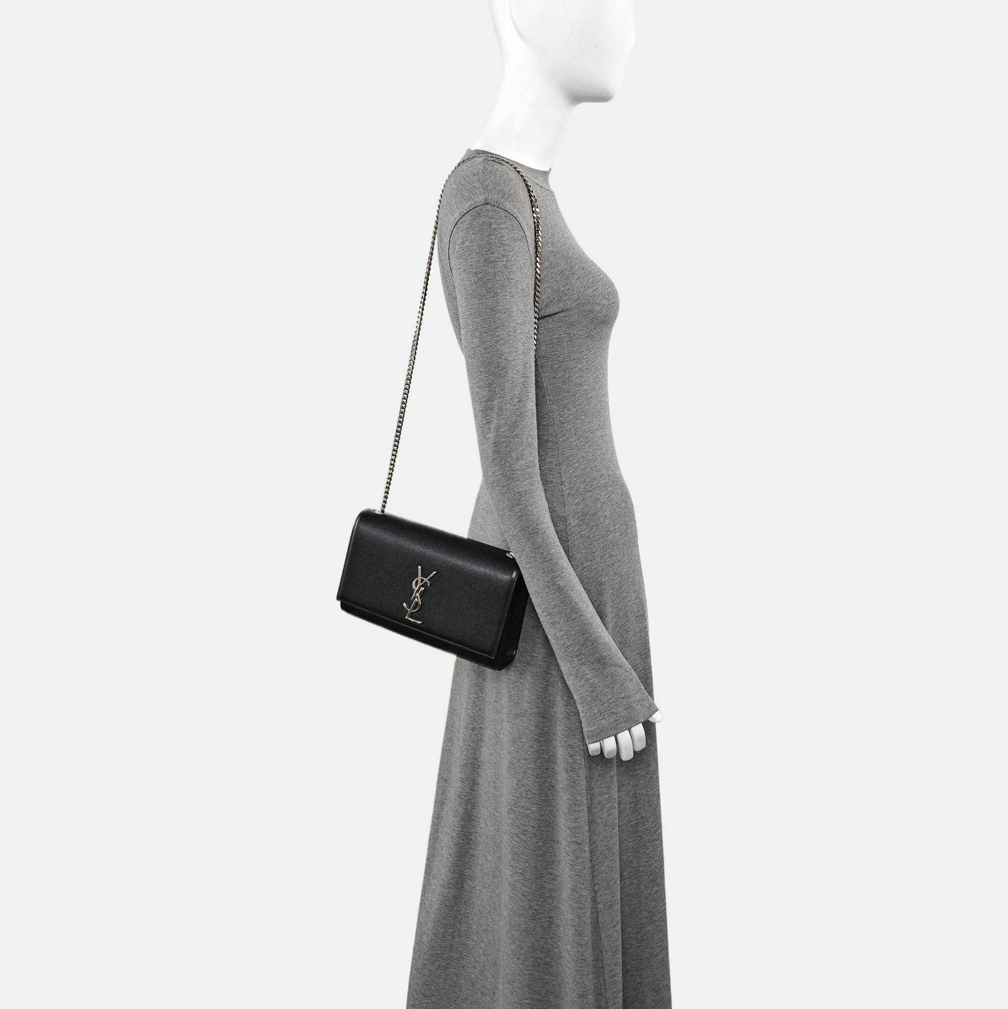 KATE Medium Calfskin Black