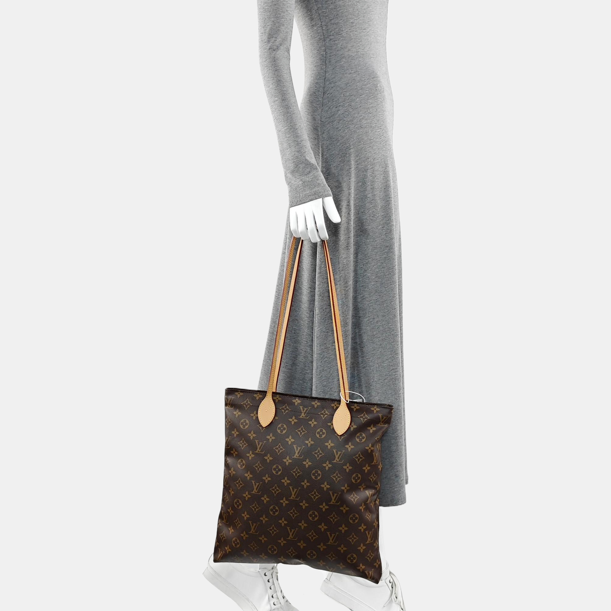 CARRY IT Monogram Coated Canvas Brown