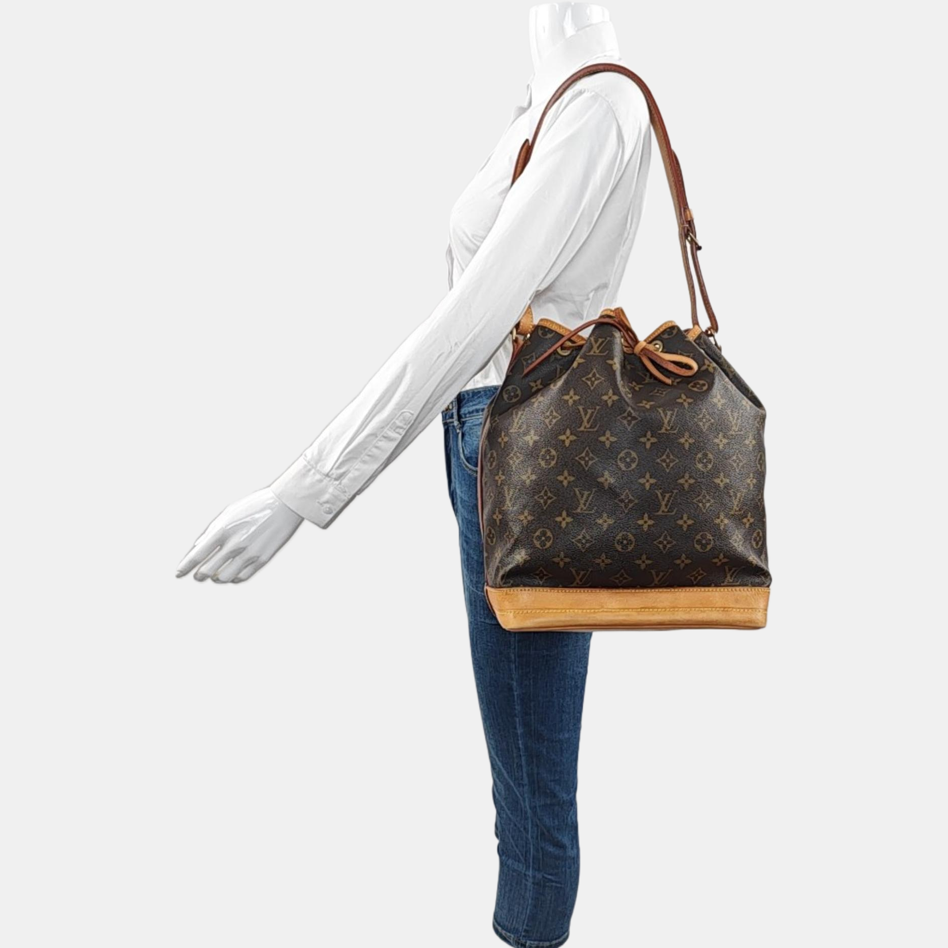 NOÉ GM Monogram Coated Canvas Brown