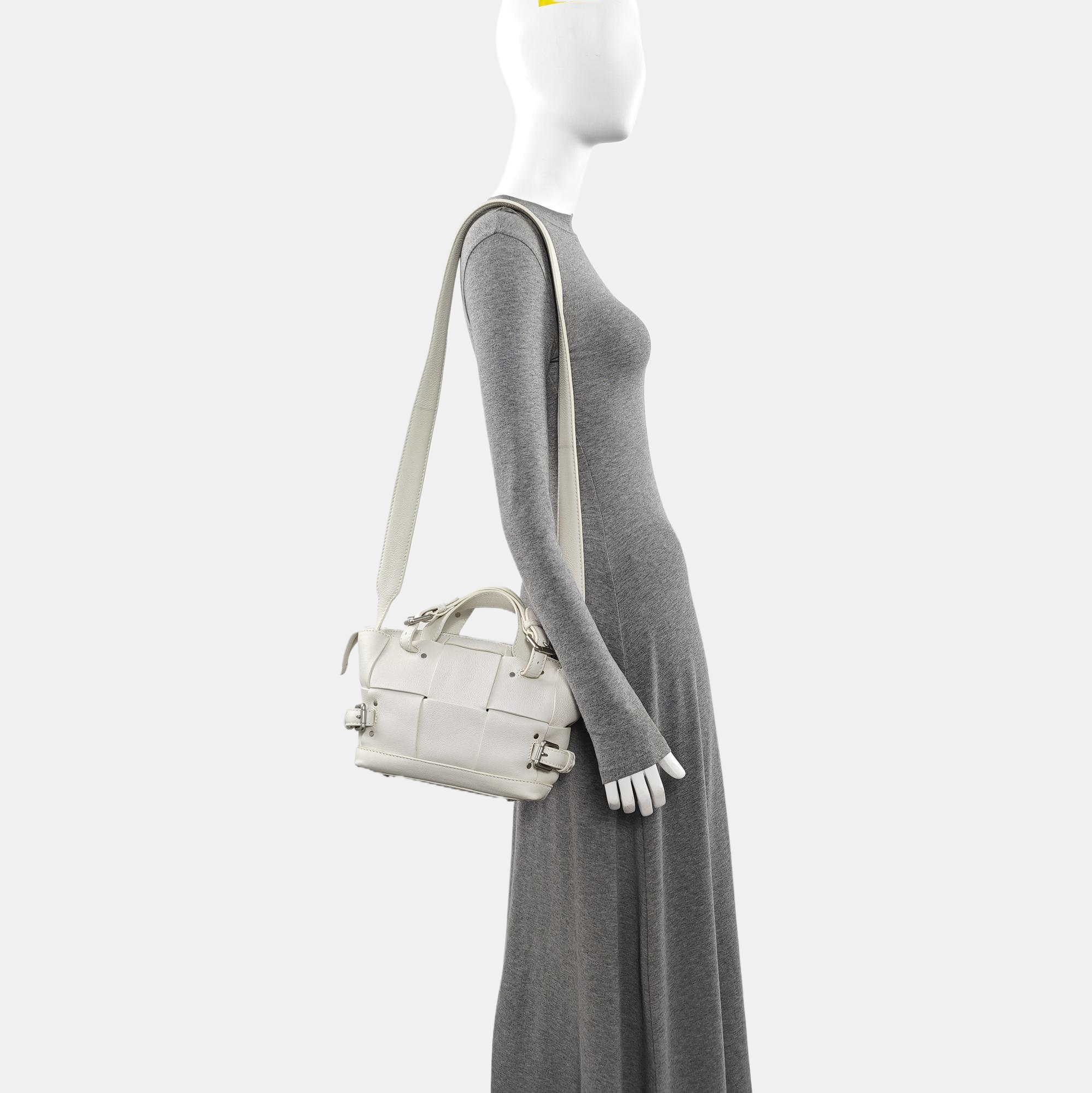 Calfskin Shoulder Bag White